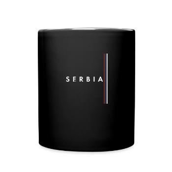 Belgrade Serbia Serbian Serbian Srbija Yugoslavija - Tasse einfarbig - Schwarz - Vorne