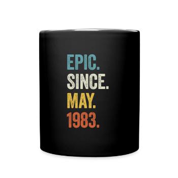 40 Years Old Epic Since May 1983 40th Birthday - Full Colour Mug - black - Front