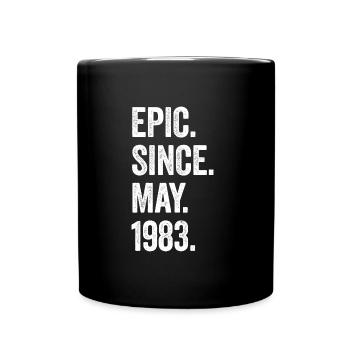 40 Years Old Epic Since May 1983 40th Birthday - Full Colour Mug - black - Front