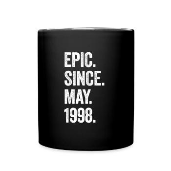 25 Years Old Epic Since May 1998 25th Birthday - Full Colour Mug - black - Front