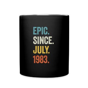 40e anniversaire 40 ans épiques depuis juillet 1983 - Mug uni - noir - Devant