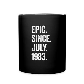 40 Years Old Epic Since July 1983 40th Birthday - Full Colour Mug - black - Front