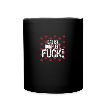 Kanada Wildnis Ahorn - Tasse einfarbig - Schwarz - Vorne