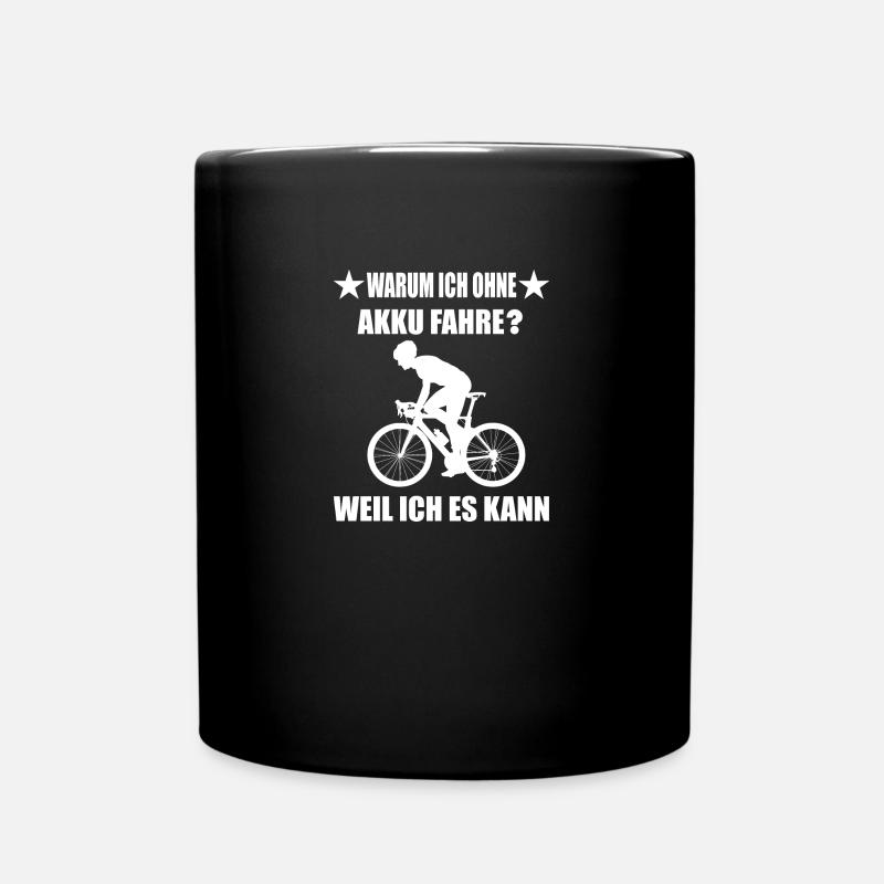 Fahrrad - Tasse einfarbig - Schwarz