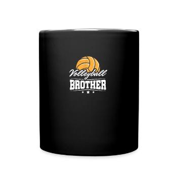 Volleyball-bruder Court-volleyball-team - Tasse einfarbig - Schwarz - Vorne