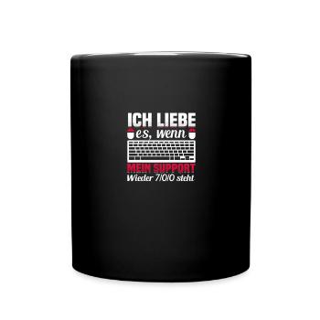 Gaming Headset Gaming PC Gaming Keyboard Gamer - Full Colour Mug - black - Front