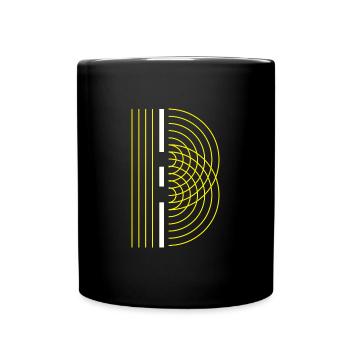 Physics double slit - Full Colour Mug - black - Front