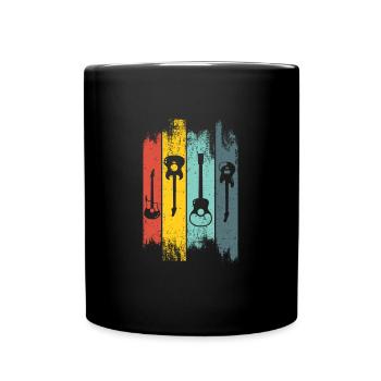 Guitar - Gitarre - Full Colour Mug - black - Front