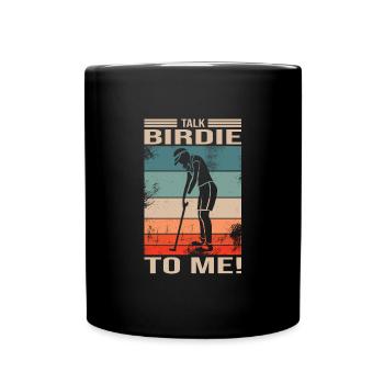 Golf - Tasse einfarbig - Schwarz - Vorne