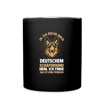 Hund Hundebesitzer Hund Deutsche Schäferhunde Gesc - Tasse einfarbig - Schwarz - Vorne