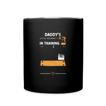 Daddy's Little Mechanic In Training - Full Colour Mug - black - Front