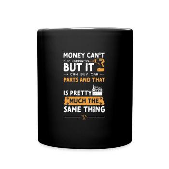 L’argent ne peut pas acheter le bonheur mais... - Mug uni - noir - Devant