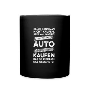 Auto Garage Autoliebhaber Geschenk - Tasse einfarbig - Schwarz - Vorne