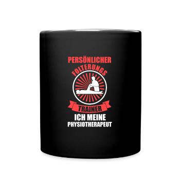 Physiotherapeut Beruf Physio Geschenk - Tasse einfarbig - Schwarz - Vorne