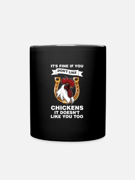 Hühnerhaltung Tierhaltung Geschenk - Tasse einfarbig - Schwarz