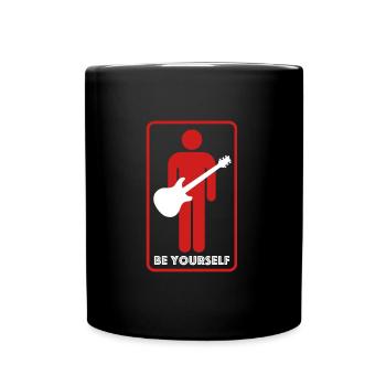 Soyez vous-même | Symbole de l’homme, guitare, concert - Mug uni - noir - Devant