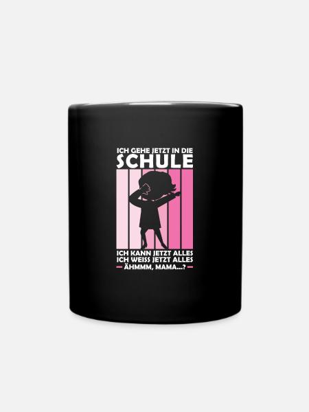 Schulkind Dabbing Schulstart Geschenk - Tasse einfarbig - Schwarz