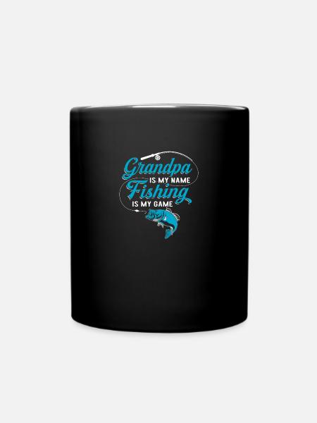 Grand-père est mon nom La pêche est mon jeu - Mug uni - noir