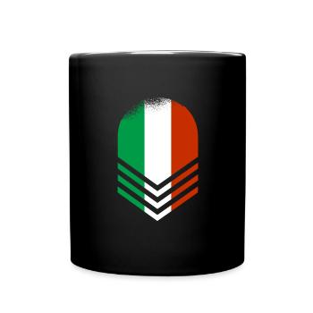 Drapeau de l’Italie Vintage Drapeau italien Look vieilli - Mug uni - noir - Devant