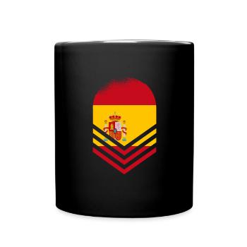 Spain Flag Vintage Spanish Flag Distressed Look - Full Colour Mug - black - Front