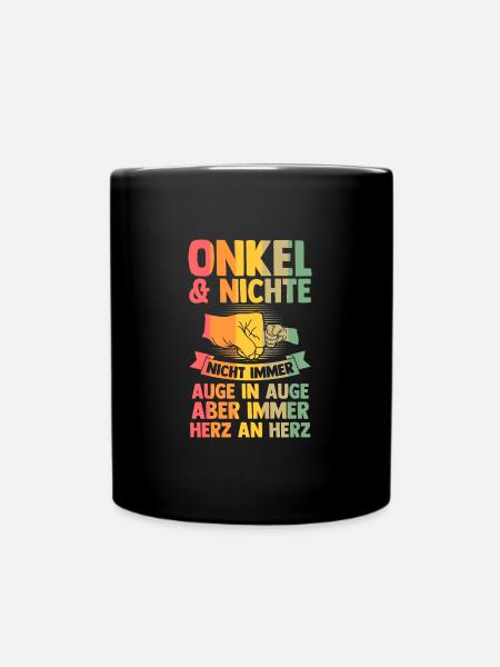 Patenonkel Pate Taufpate Geschenk - Tasse einfarbig - Schwarz