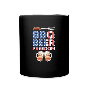 BBQ - Full Colour Mug - black - Front