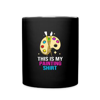Maler - Tasse einfarbig - Schwarz - Vorne