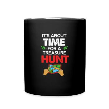 Geocaching Geocache Geocacher - Tasse einfarbig - Schwarz - Vorne