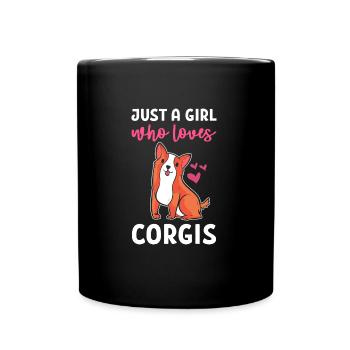 Corgi - Mug uni - noir - Devant