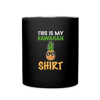 Ananas - Tasse einfarbig - Schwarz - Vorne