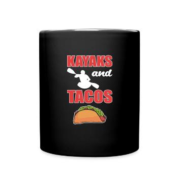 Kayaking Kayaking Canoeing Canoeing - Full Colour Mug - black - Front