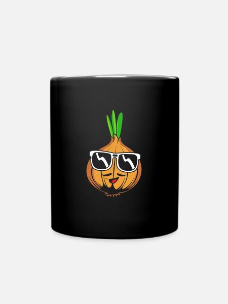 Zwiebel - Tasse einfarbig - Schwarz
