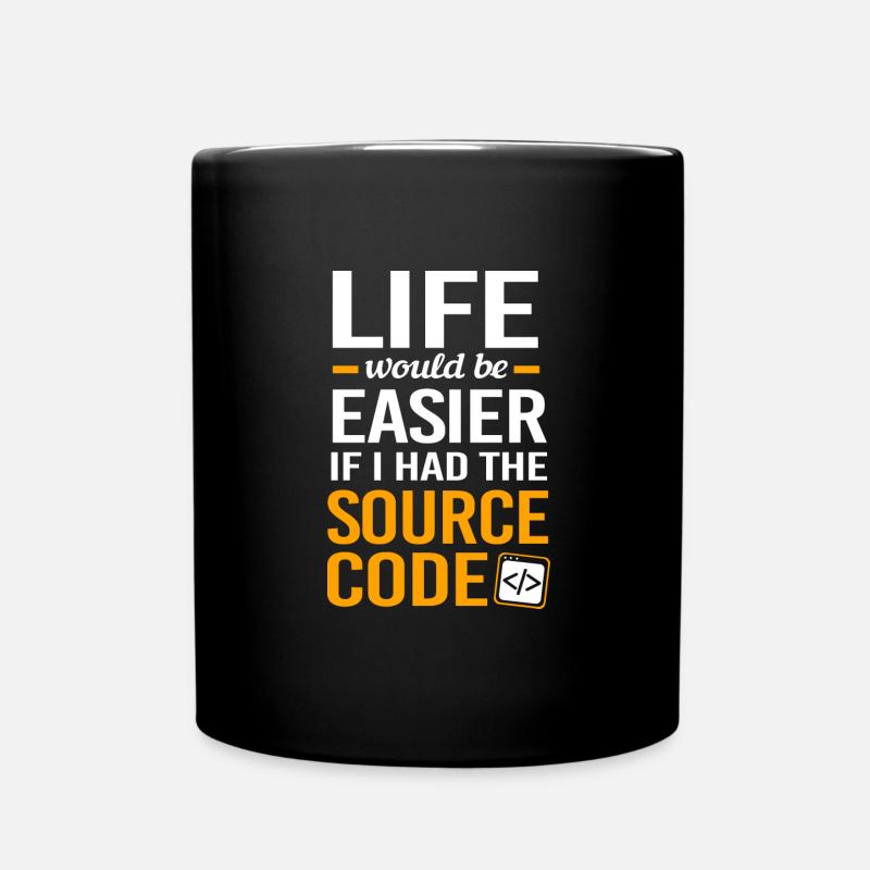 Cybersecurity Cyber Programmierer Hacker - Tasse einfarbig - Schwarz