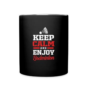 Badminton - Full Colour Mug - black - Front