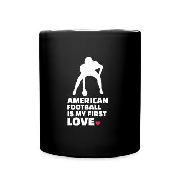 J’adore le football américain élégant - Mug uni - noir - Devant