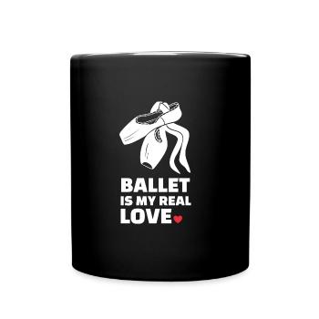 Ballett Liebe - Tasse einfarbig - Schwarz - Vorne