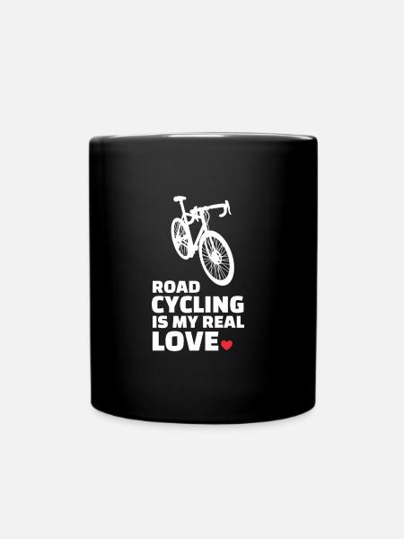 Ich Liebe Rennradfahren - Tasse einfarbig - Schwarz