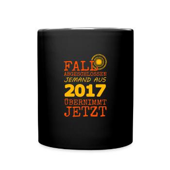 Witzig 2017 - Tasse einfarbig - Schwarz - Vorne