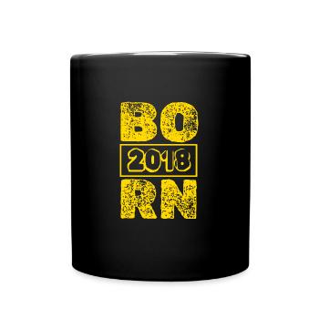 Né en 2018 - Mug uni - noir - Devant