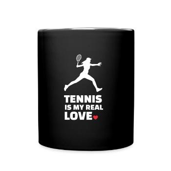 J’adore le tennis - Mug uni - noir - Devant