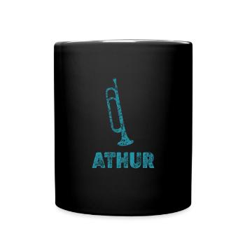 Trompette pour trompettes de fanfare Athur - Mug uni - noir - Devant