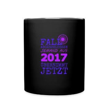 Fall 2017 - Tasse einfarbig - Schwarz - Vorne