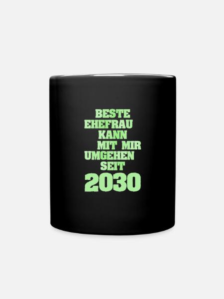 Frau 2030 - Tasse einfarbig - Schwarz