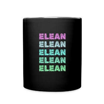 Geschenk für Elean - Tasse einfarbig - Schwarz - Vorne