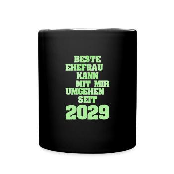 2029 - Tasse einfarbig - Schwarz - Vorne