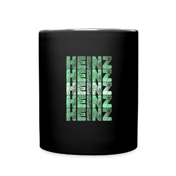 Geschenk für Heinz - Tasse einfarbig - Schwarz - Vorne