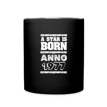 Né en 1977 - Mug uni - noir - Devant