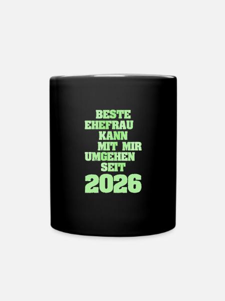 2026 - Tasse einfarbig - Schwarz