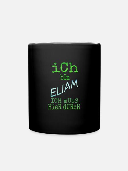Geschenk für Eliam - Tasse einfarbig - Schwarz