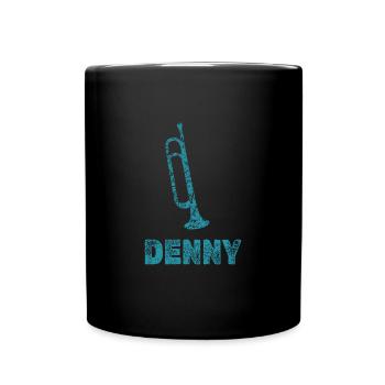 Blasmusik Denny - Tasse einfarbig - Schwarz - Vorne